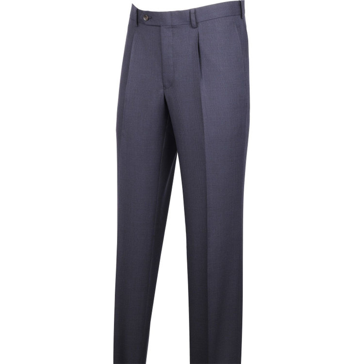 スーツセレクト 【発送在庫あり】【CLASSICO TAPERED】【春夏】2釦シングルスーツ 1タック/ネイビー×チェック/REDA ACTIVE/NEW ZEALAND WOOL MERINO/SHOWER CLEAN ネイビー系(紺)