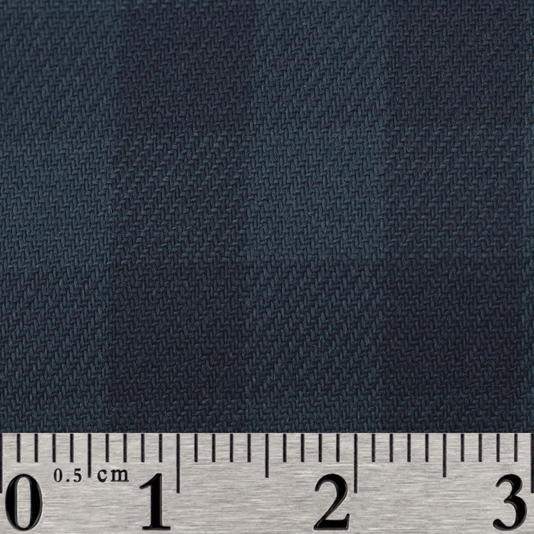 スーツセレクト 【国内縫製】【パターンオーダー】ワイシャツ/ネイビー×チェック/ストレッチ素材(COTTON100%) ネイビー系(紺)