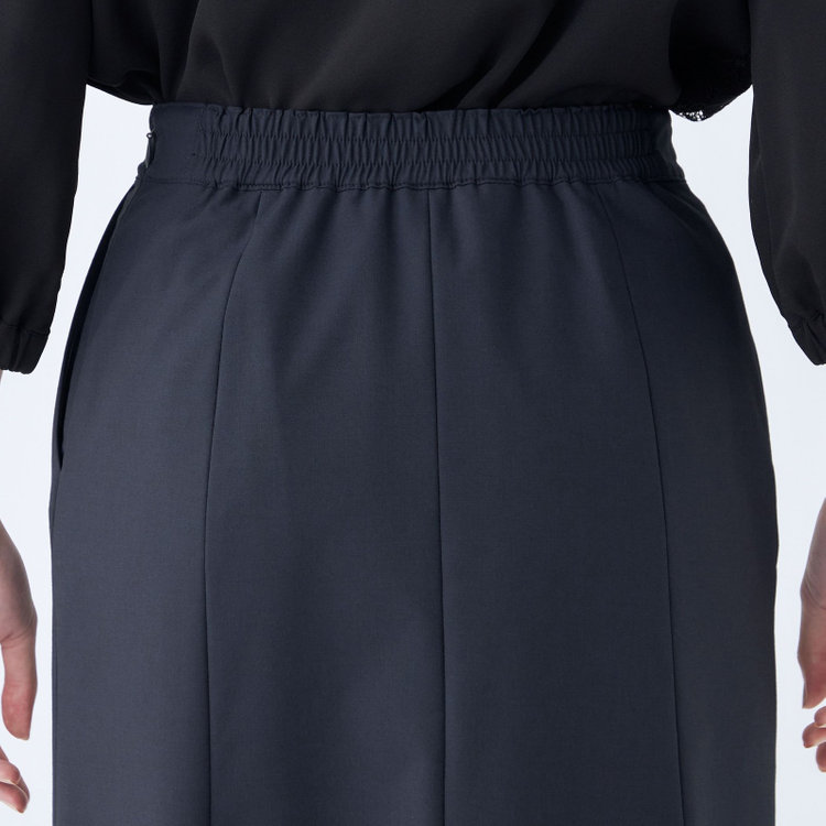 ブラックライン 【就活.】【年間】【BL】タイトスカート/ネイビー/ウエストシャーリング/ウォッシャブル＆ストレッチ 紺中間