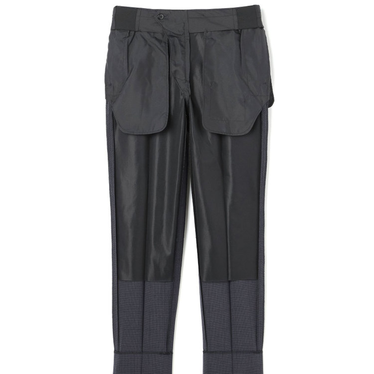 シルバーライン 【CLASSICO TAPERED】【春夏】コーディネートパンツ付き/2釦シングルスーツ 1タック/ネイビー×チェック+グレーソリッドパンツ/ウエストムーブ/4S SUSTAINABILITY/BREATH EFFECT AIR/※パンツ裾上げ済仕様 紺濃色