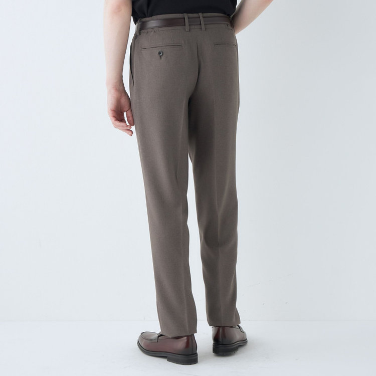 シルバーライン 【RBC】【春夏】2タックパンツ/グレー/ドローコード/ウエストシャーリング仕様/4S SUSTAINABILITY&ECOLOGY FABRIC/※裾上げ済仕様 グレー中間