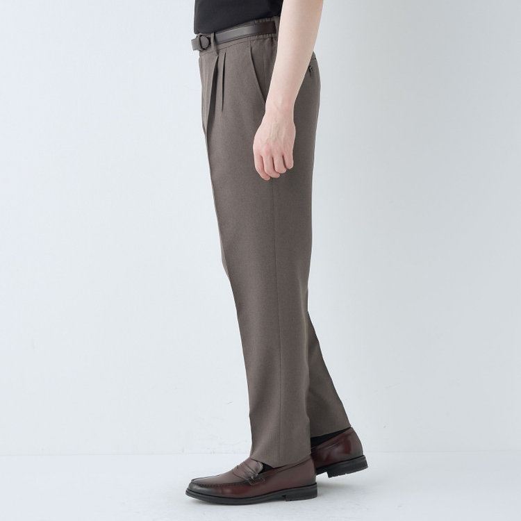 シルバーライン 【RBC】【春夏】2タックパンツ/グレー/ドローコード/ウエストシャーリング仕様/4S SUSTAINABILITY&ECOLOGY FABRIC/※裾上げ済仕様 グレー中間