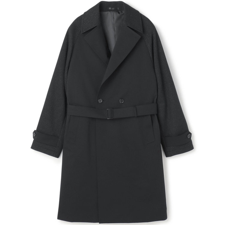 ブラックライン 【BL】コンビネーションダブルトレンチコート/ブラック 黒