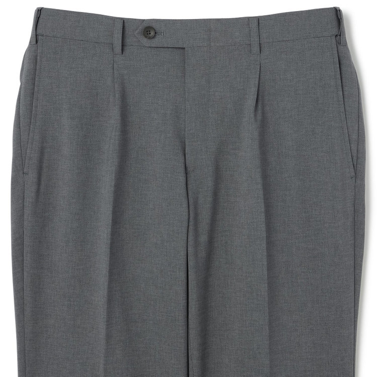 シルバーライン 【CLASSICO TAPERED】【春夏】コーディネートパンツ付き/2釦シングルスーツ 1タック/ネイビー×チェック+グレーソリッドパンツ/ウエストムーブ/4S SUSTAINABILITY/BREATH EFFECT AIR/※パンツ裾上げ済仕様 紺濃色