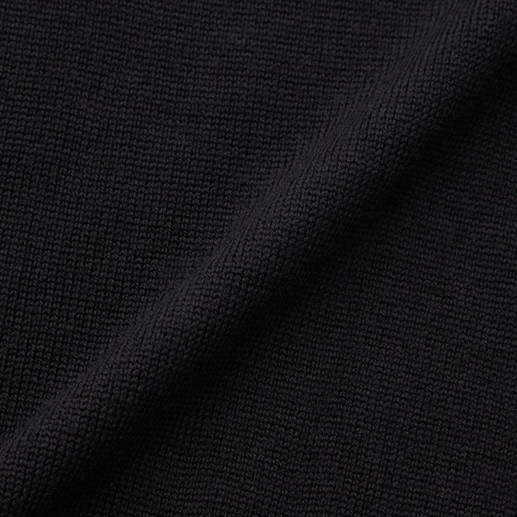 スーツセレクト 【RBC】【秋冬】ウール100％タートルネックニットセーター/ブラック/ZEGNA BARUFFA/マシンウォッシャブル 黒