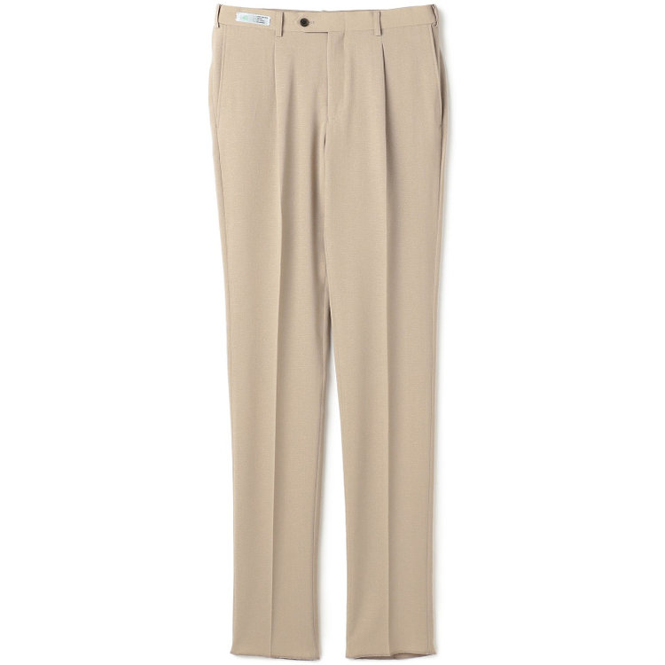 シルバーライン 【5DAYS CLOSET】【【RBC】【春夏】1タックテーパードパンツ/ベージュ/ウエストムーブ/4S SUSTAINABILITY&ECOLOGY FABRIC/※裾上げ必要 茶淡色