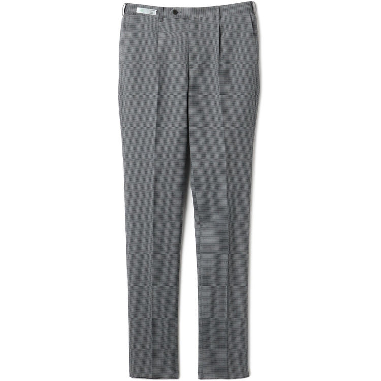 シルバーライン 【5DAYS CLOSET】【RBC】【春夏】ポリエステル1タックテーパードパンツ/グレー×チェック/ウエストムーブ仕様/4S SUSTAINABILITY&ECOLOGY FABRIC/※裾上げ必要 紺中間
