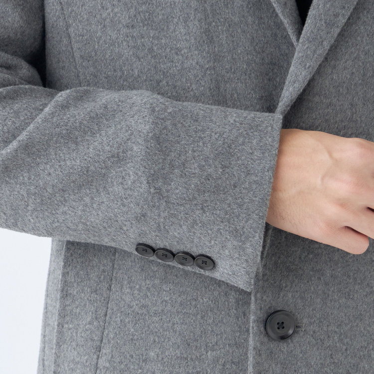 ブラックライン 【BL】ウールチェスターコート/グレー/NEW ZEALAND WOOL LIMITED EDITION グレー中間