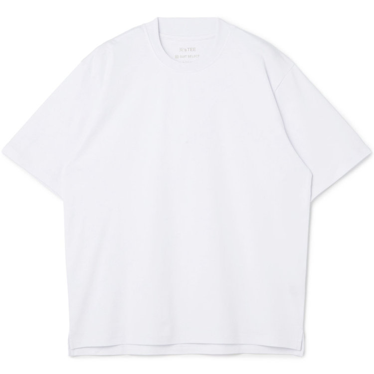スーツセレクト 【発送在庫あり】【RBC】【半袖】究極の白 "美’s TEE" / クルーネック/ ホワイト/ 白