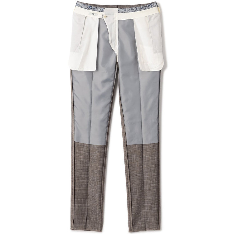 シルバーライン 【CLASSICO TAPERED】【春夏】ウール 1タックテーパードパンツ/ブラウン/ウエストムーブ/※裾上げ必要 茶中間