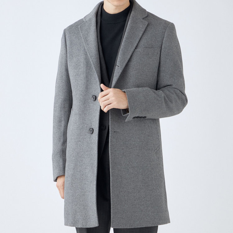 ブラックライン 【BL】ウールチェスターコート/グレー/NEW ZEALAND WOOL LIMITED EDITION グレー中間