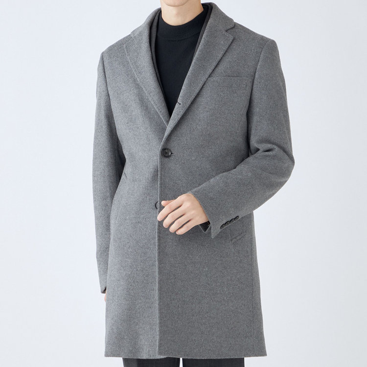 ブラックライン 【BL】ウールチェスターコート/グレー/NEW ZEALAND WOOL LIMITED EDITION グレー中間