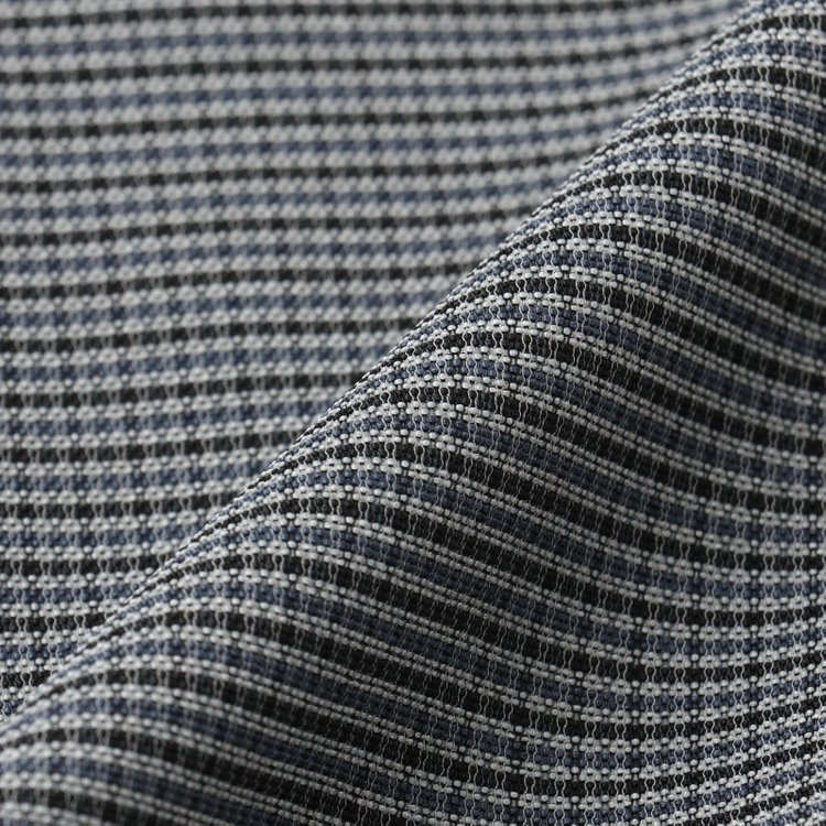 シルバーライン 【5DAYS CLOSET】【RBC】【春夏】ポリエステル1タックテーパードパンツ/グレー×チェック/ウエストムーブ仕様/4S SUSTAINABILITY&ECOLOGY FABRIC/※裾上げ必要 紺中間