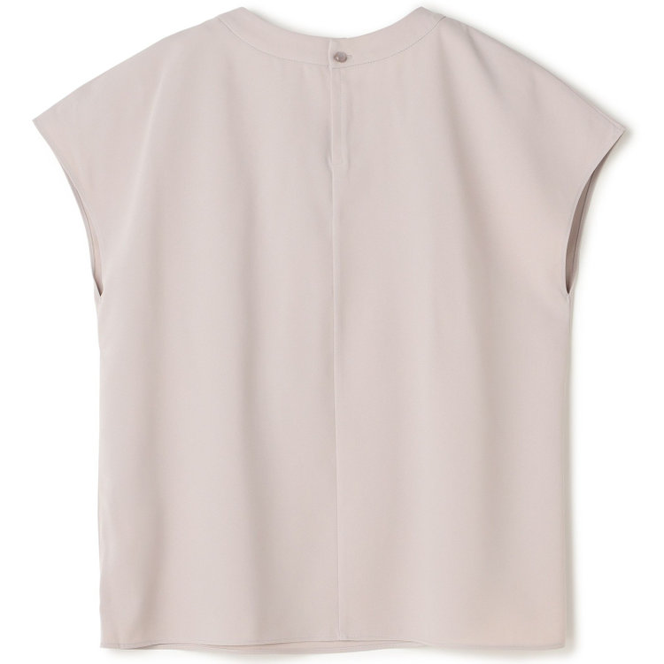 シルバーライン 【SILVER LINE/半袖】2WAYチャーム＆ボウタイプルオーバー/ブラウン/「ウォッシャブル」「2WAYストレッチ」「UV加工」「接触冷感」 茶中間