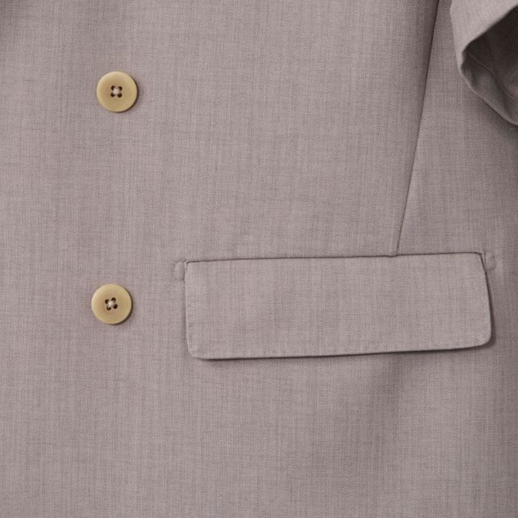 ブラックライン 「TailoredCasual」【春夏】ダブルブレストシャツジャケット/ブラウン その他