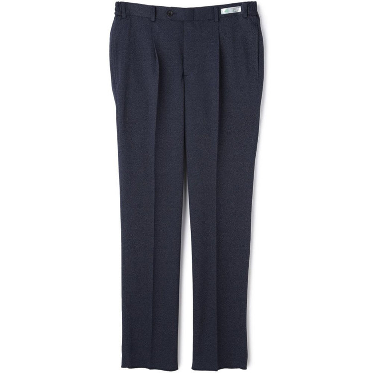 シルバーライン 【CLASSICO TAPERED】【春夏】1タックテーパードパンツ/ブラウン/ウエストシャーリング/4S SUSTAINABILITY&ECOLOGY FABRIC/※裾上げ必要 紺濃色