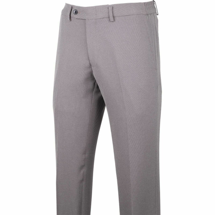 スーツセレクト 【WEB限定/OUTLET】【発送在庫あり】【SLIM TAPERED_2】【年間】2釦シングルスリーピーススーツ 0タック/グレー×バーズアイ/4S/※パンツ裾上げ済仕様 グレー系(灰)