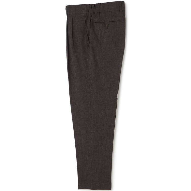 シルバーライン 【RBC】【秋冬】3釦段返りシングルスーツ 2タック/ブラウン/ドローコード&ウエストシャーリング/※パンツ裾上げ済仕様 茶濃色