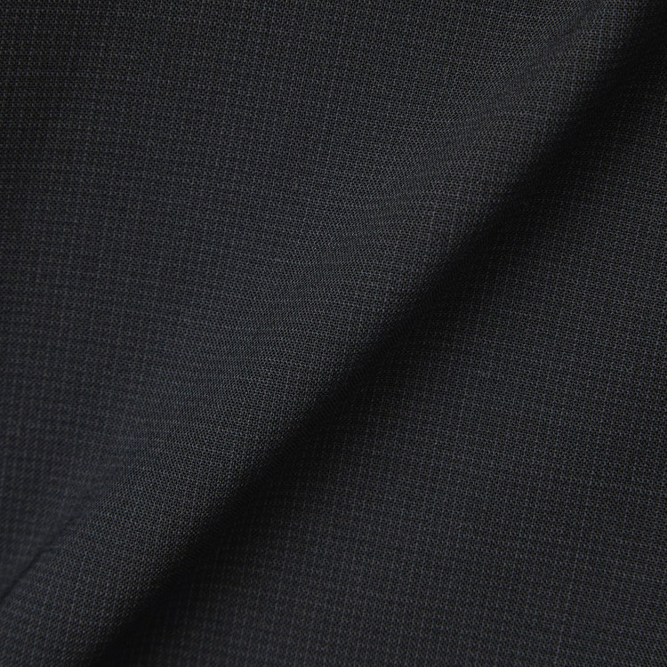 ブラックライン 【SLIM TAPERED_2】【春夏】リバーシブルジレ(ベスト)/ブラック×マイクロチェック＆ネイビー×ヘアラインストライプ/4S SUSTAINABILITY&ECOLOGY FABRIC 黒