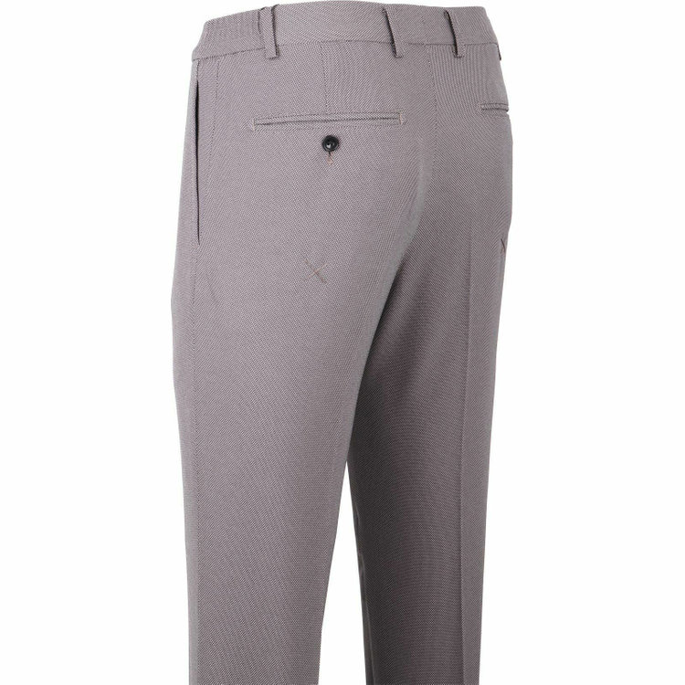 スーツセレクト 【WEB限定/OUTLET】【発送在庫あり】【SLIM TAPERED_2】【年間】2釦シングルスリーピーススーツ 0タック/グレー×バーズアイ/4S/※パンツ裾上げ済仕様 グレー系(灰)