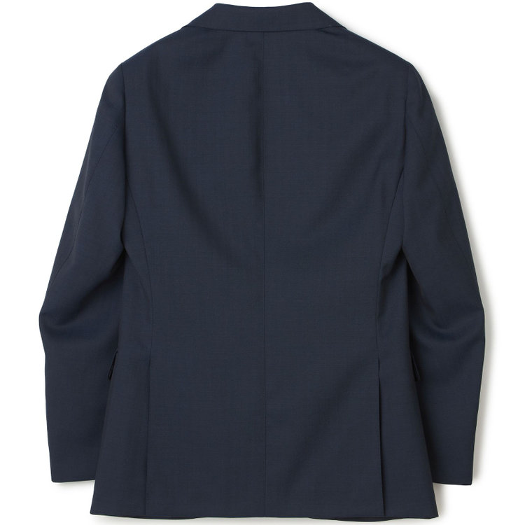 シルバーライン 【CLASSICO TAPERED】【秋冬】3釦段返りスーツ 2タック/ブラウン×シャドーストライプ/ウエストムーブ/NEW ZEALAND WOOL MIX/※裾上げ必要 紺中間