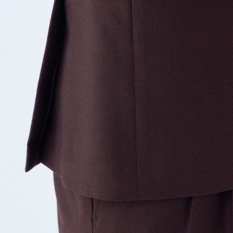 シルバーライン 【CLASSICO TAPERED】【秋冬】3釦段返りシングルスーツ 2タック/ワイン/ウエストムーブ/MARZOTTO/※裾上げ必要 赤濃色