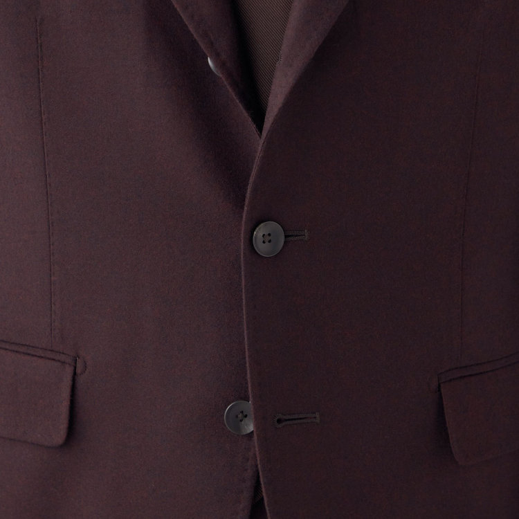 シルバーライン 【CLASSICO TAPERED】【秋冬】3釦段返りシングルスーツ 2タック/ワイン/ウエストムーブ/MARZOTTO/※裾上げ必要 赤濃色