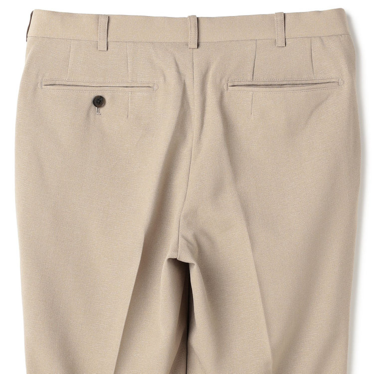 シルバーライン 【5DAYS CLOSET】【【RBC】【春夏】1タックテーパードパンツ/ベージュ/ウエストムーブ/4S SUSTAINABILITY&ECOLOGY FABRIC/※裾上げ必要 茶淡色