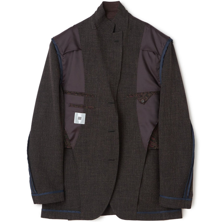 シルバーライン 【RBC】【秋冬】3釦段返りシングルスーツ 2タック/ブラウン/ドローコード&ウエストシャーリング/※パンツ裾上げ済仕様 茶濃色