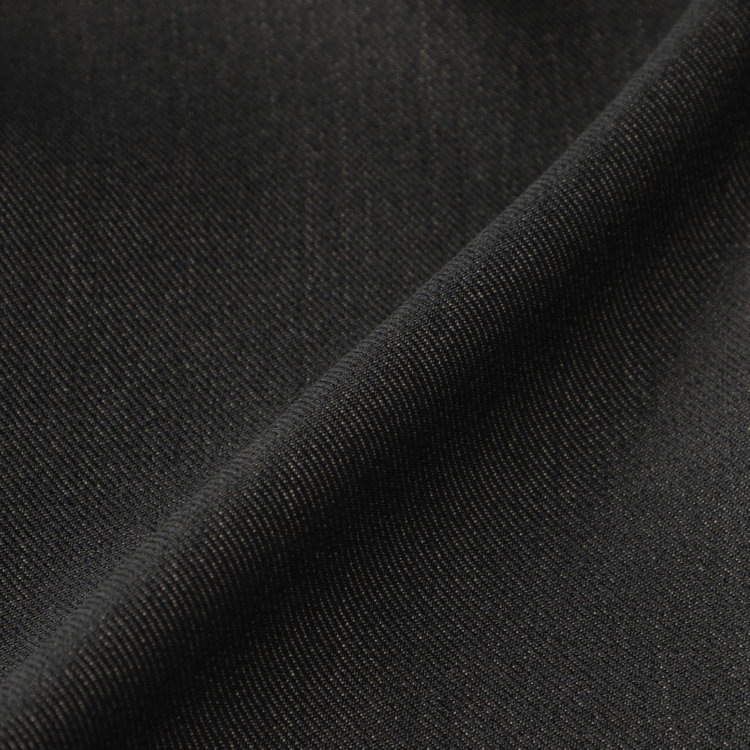 ブラックライン 【SLIM TAPERED】【年間】 2釦シングルスリーピーススーツ 0タック/ ダークブラウン×デジタルデニム  /ウエストシャーリング/ 4S TAKE OUT SUITS / ※パンツ裾上げ済仕様 緑濃色