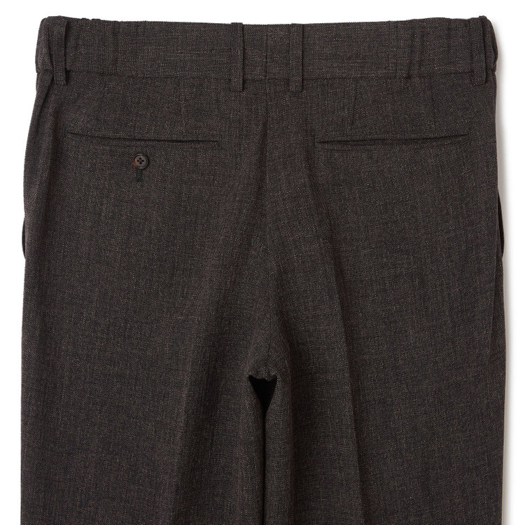 シルバーライン 【RBC】【秋冬】3釦段返りシングルスーツ 2タック/ブラウン/ドローコード&ウエストシャーリング/※パンツ裾上げ済仕様 茶濃色