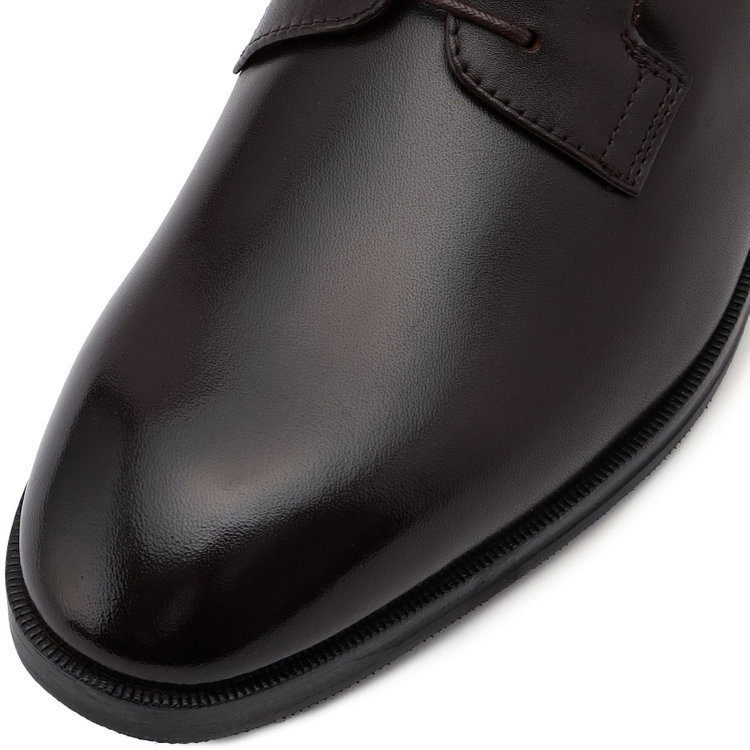 スーツセレクト 【BL】プレントゥドレスシューズ/ブラウン/牛革(LWG)/マッケイ製法/Vibram 茶濃色