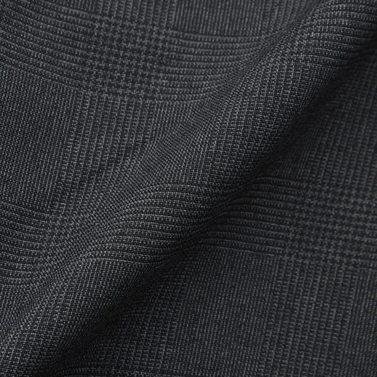 ブラックライン 【KSW】【春夏】0タックパンツ/グレー×チェック/※裾上げ済仕様 グレー中間