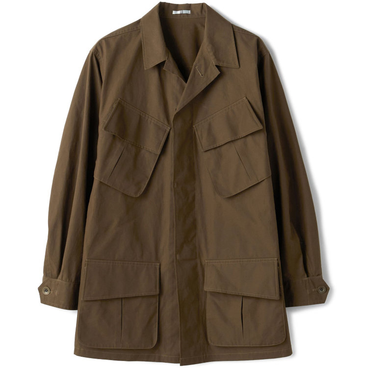 シルバーライン  【Take.it.easy】ファティーグジャケット/ブラウン/British millerain cotton100% 茶中間