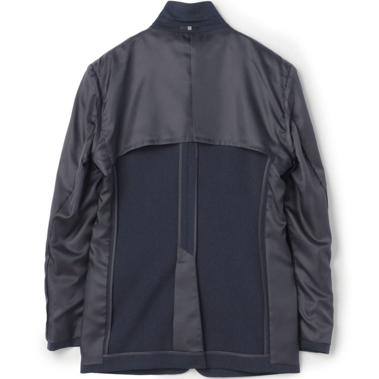 ブラックライン 【SLIM TAPERED_2】【年間】2釦シングルスーツ 0タック/ネイビー/ウエストシャーリング/4S/※パンツ裾上げ済仕様 紺濃色