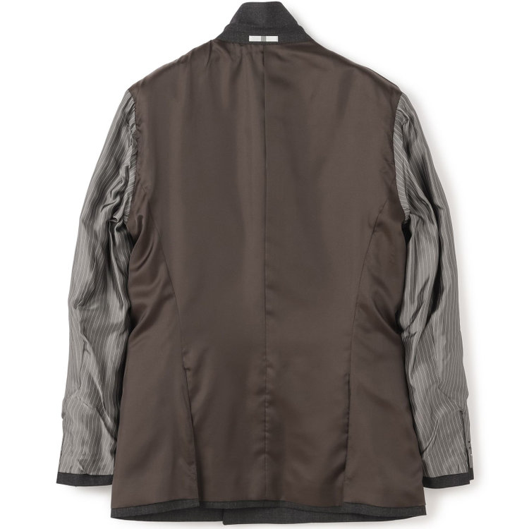 シルバーライン 【CLASSICO TAPERED】【秋冬】6釦2掛けダブルスーツ 2タック/グレー/ウエストムーブ/NEW ZEALAND WOOL MIX/※裾上げ必要 グレー濃色