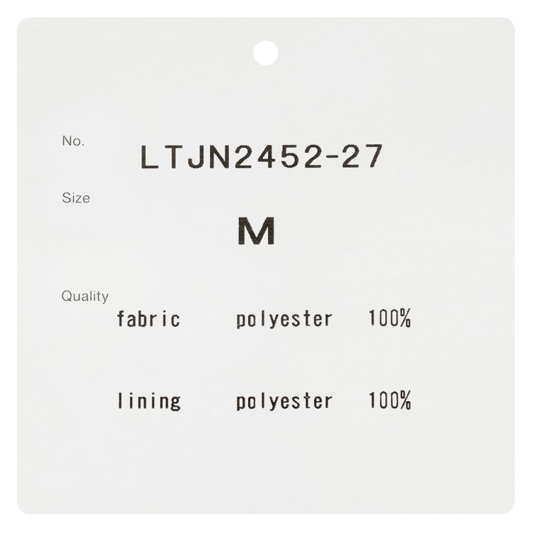 シルバーライン 【SL】【春夏】ノーカラー七分袖ジャケット/ブラック/ウォッシャブル 黒