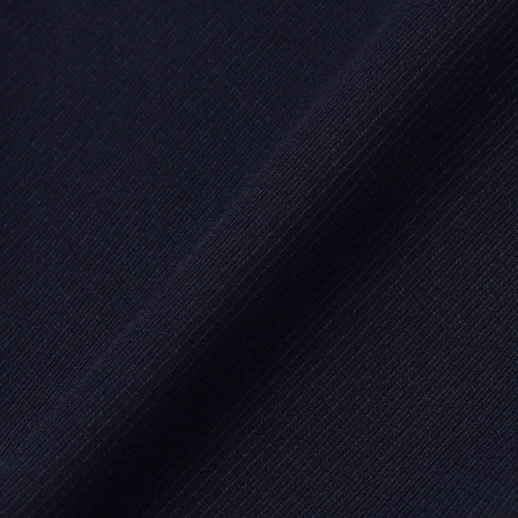 シルバーライン 【4S CROSS】【年間】セットアップパンツ 0タック/ネイビー×カルゼ/ウエストムーブ/※裾上げ済仕様 紺中間