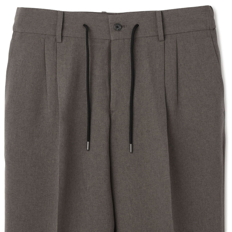 シルバーライン 【RBC】【春夏】2タックパンツ/グレー/ドローコード/ウエストシャーリング仕様/4S SUSTAINABILITY&ECOLOGY FABRIC/※裾上げ済仕様 グレー中間