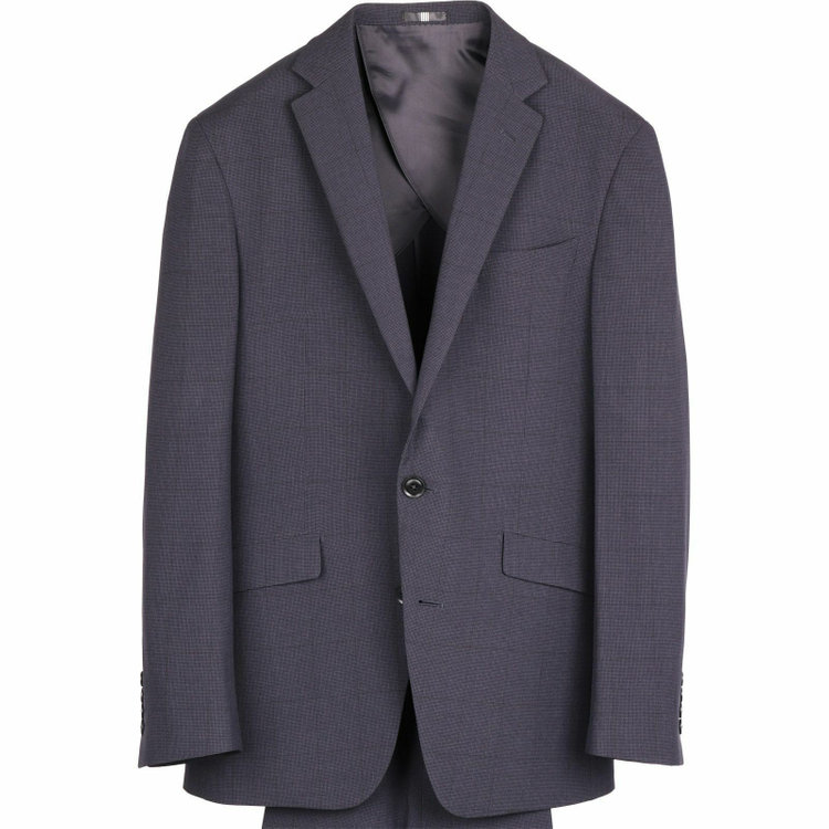 スーツセレクト 【WEB限定/OUTLET】【KSW】【年間】2釦シングルスーツ 0タック/ネイビー×ハウンドトゥース＆ウィンドペン/ウォッシャブルパンツ ネイビー系(紺)