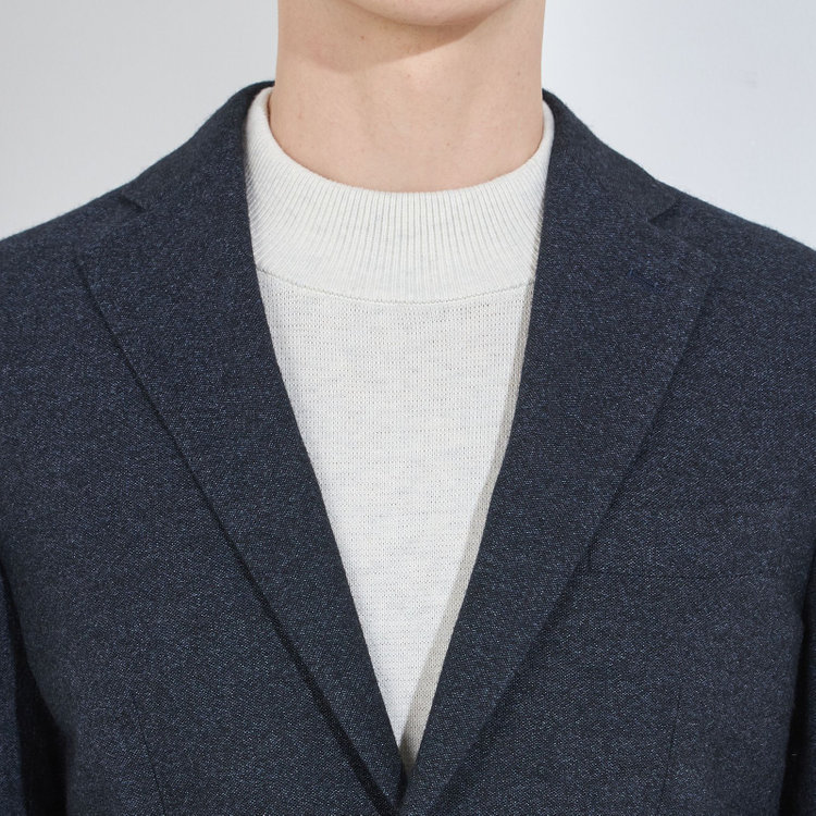 シルバーライン 【5DAYS CLOSET】【RBC】【秋冬】ウールブレンド2釦ジャケット/ネイビー/RE:NEWOOL 紺中間