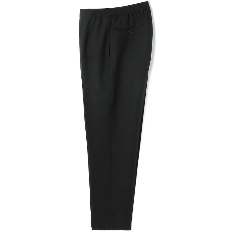 ブラックライン 【RBC】【春夏】オーバーサイズパンツ/ブラック/ウエストシャーリング/ドローコード/4S SUSTAINABILITY&ECOLOGY FABRIC/※裾上げ済仕様 黒