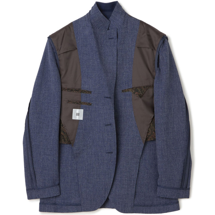 シルバーライン 【RBC】【秋冬】3釦段返りシングルスーツ 2タック/ネイビー/ドローコード&ウエストシャーリング/※パンツ裾上げ済仕様 青中間