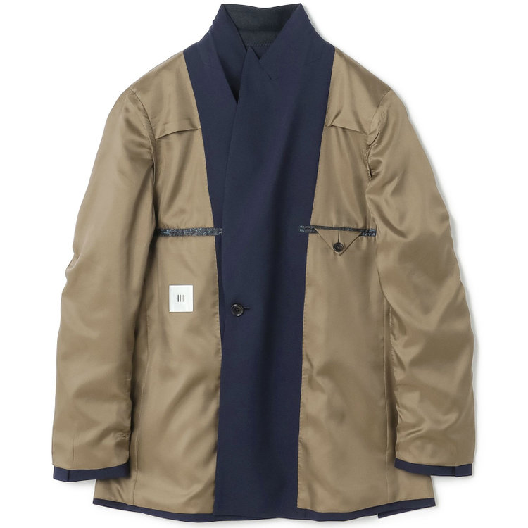 シルバーライン 【CLASSICO TAPERED】【春夏】6釦2掛けダブルジャケット/ネイビー/メタル釦 紺濃色