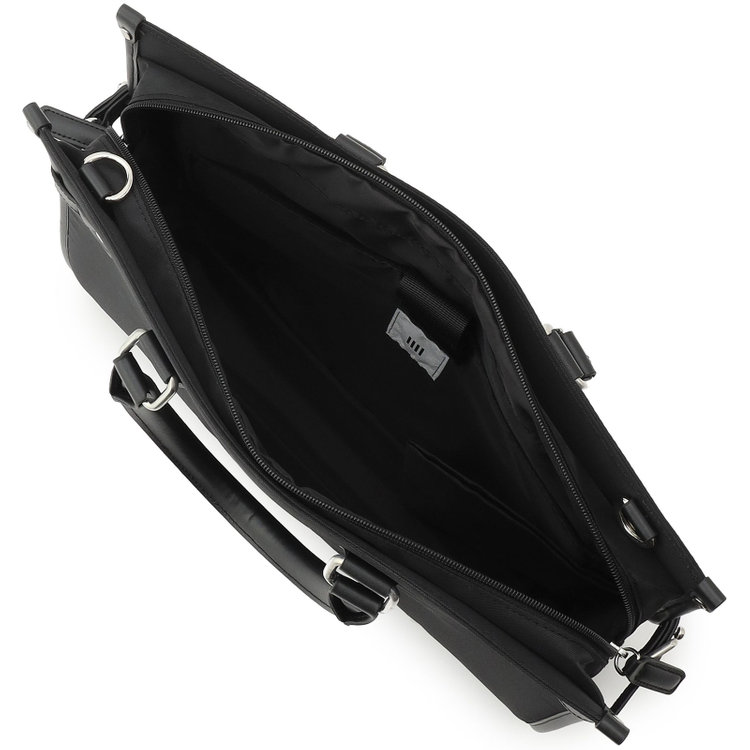 シルバーライン ブリーフケース/ブラック/ショルダーストラップ付き 黒