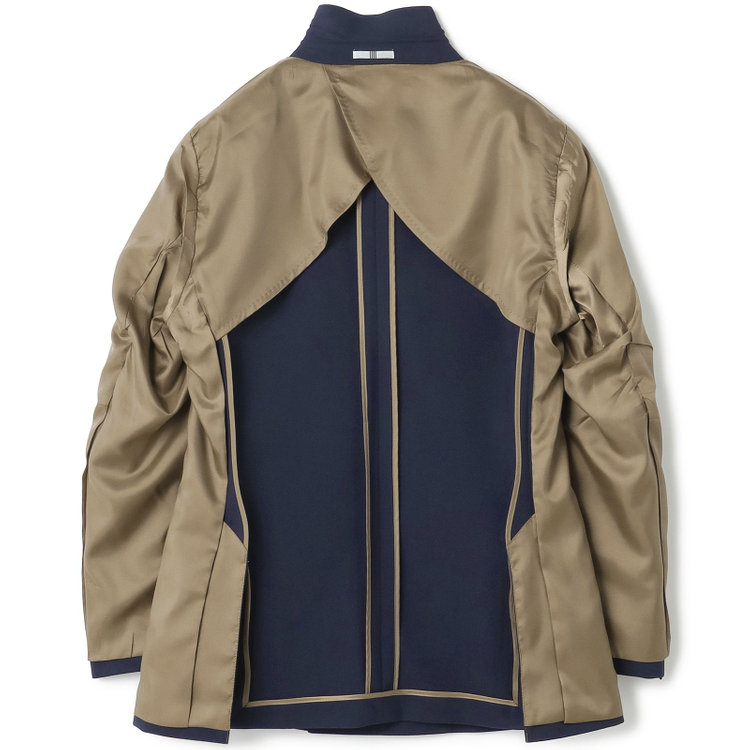 シルバーライン 【CLASSICO TAPERED】【春夏】6釦2掛けダブルジャケット/ネイビー/メタル釦 紺濃色