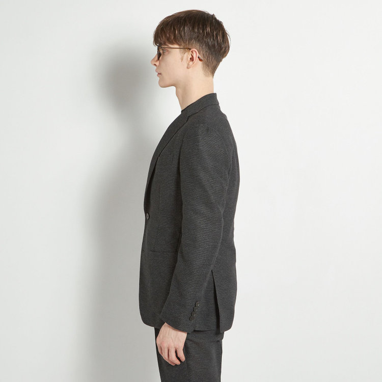 シルバーライン 【5DAYS CLOSET】【RBC】【春夏】2釦シングルジャケット/グレー×レノクロス/4S SUSTAINABILITY&ECOLOGY FABRIC グレー濃色