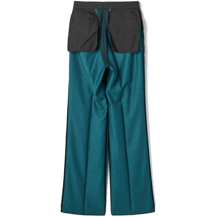 シルバーライン 【CLASSICO WIDE】【秋冬】6釦ダブルジャケット 2タックパンツ /グリーン×ソリッド /MARZOTTO社生地 /サイド尾錠付 /※裾上げ必要 緑中間