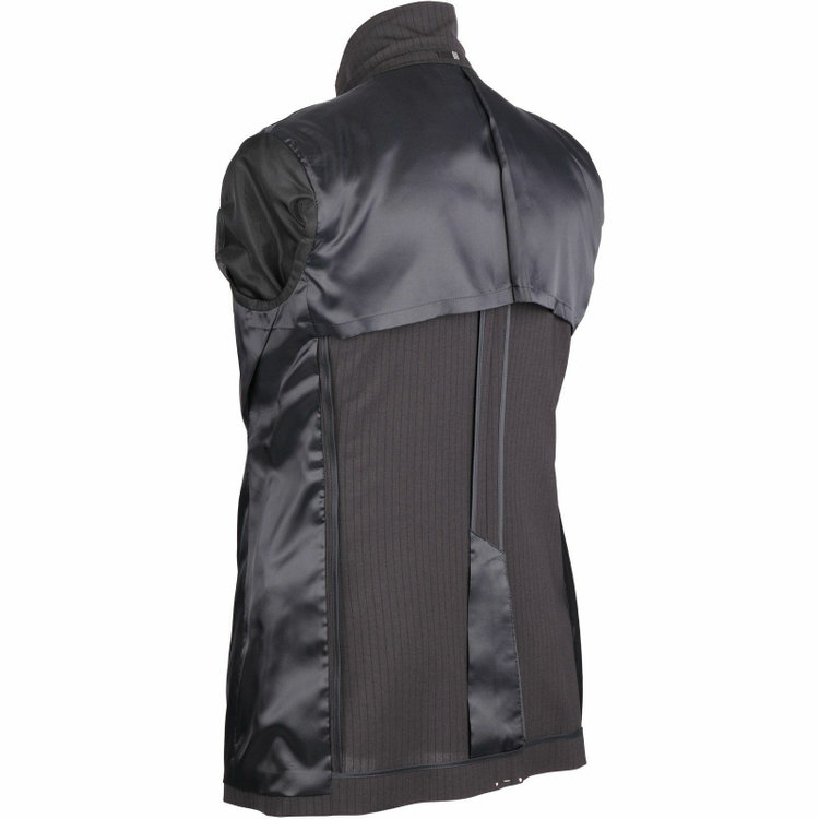 スーツセレクト 【WEB限定/OUTLET】【SLIM TAPERED_2】【春夏】2釦シングルスリーピーススーツ 0タック/グレー×ストライプ/4S/※パンツ裾上げ済仕様 グレー系(灰)