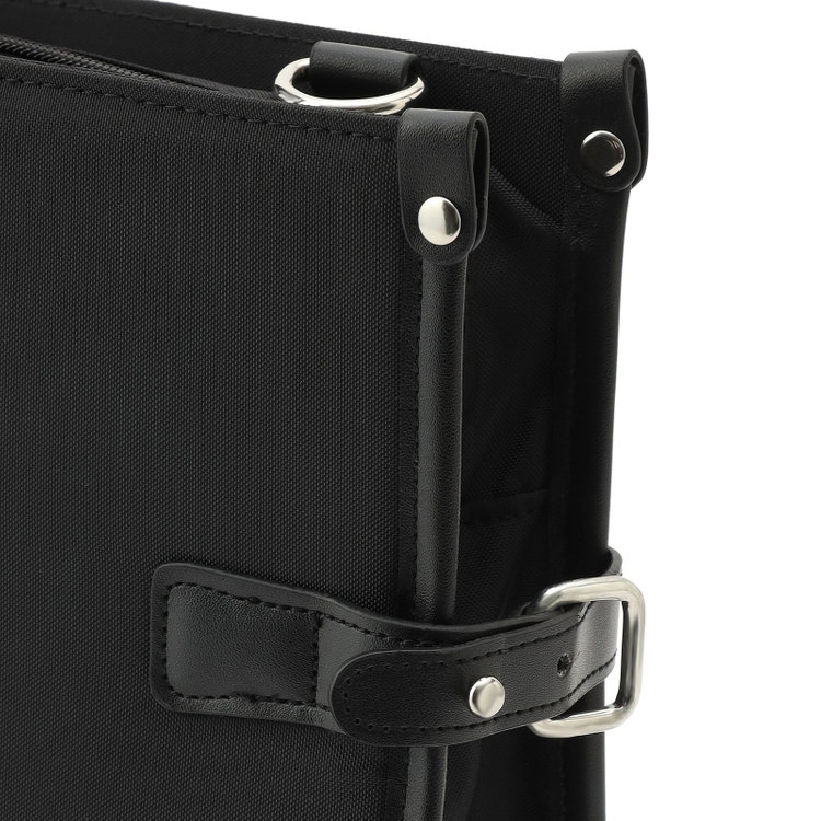 シルバーライン ブリーフケース/ブラック/ショルダーストラップ付き 黒